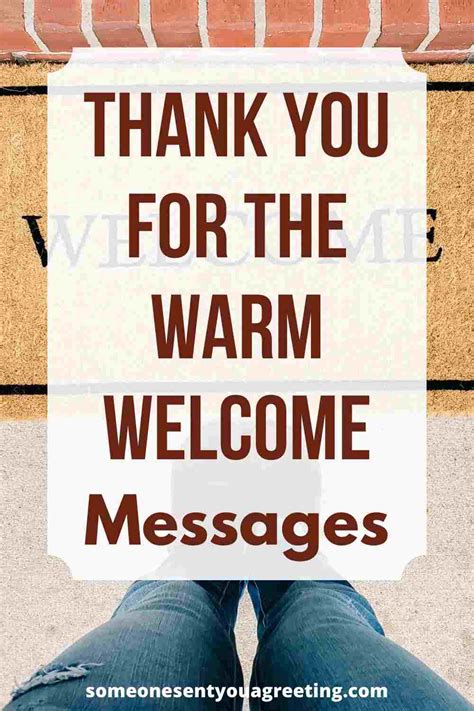 A Warm Welcome .